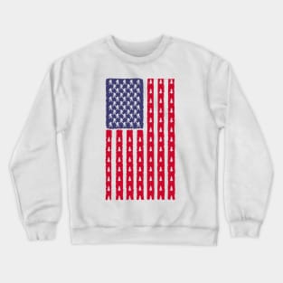 Vintage Bigfoot american flag Crewneck Sweatshirt